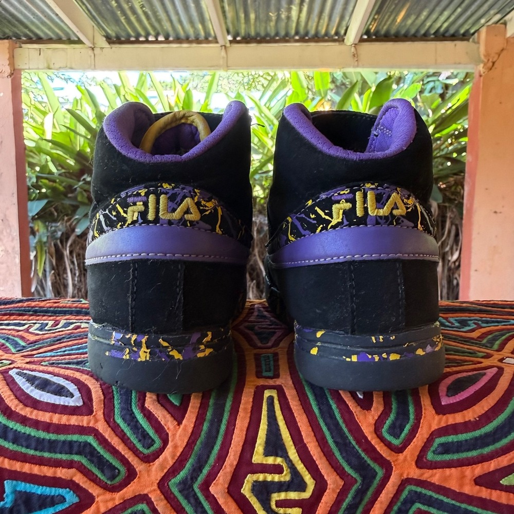 FILA Vulc 13 Marble Unisex Kids HighTop Sneakers Size 13.5 3FM01755-043 Splatter - Picture 4 of 8